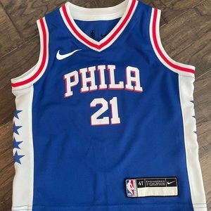 Size 4T Official NBA Philadelphia 76ers Joel Embid Kids Jersey